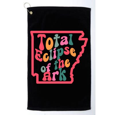 Solar Eclipse Arkansas Map Golf Towel