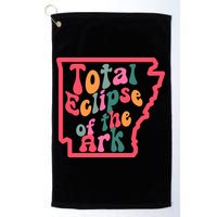 Solar Eclipse Arkansas Map Golf Towel