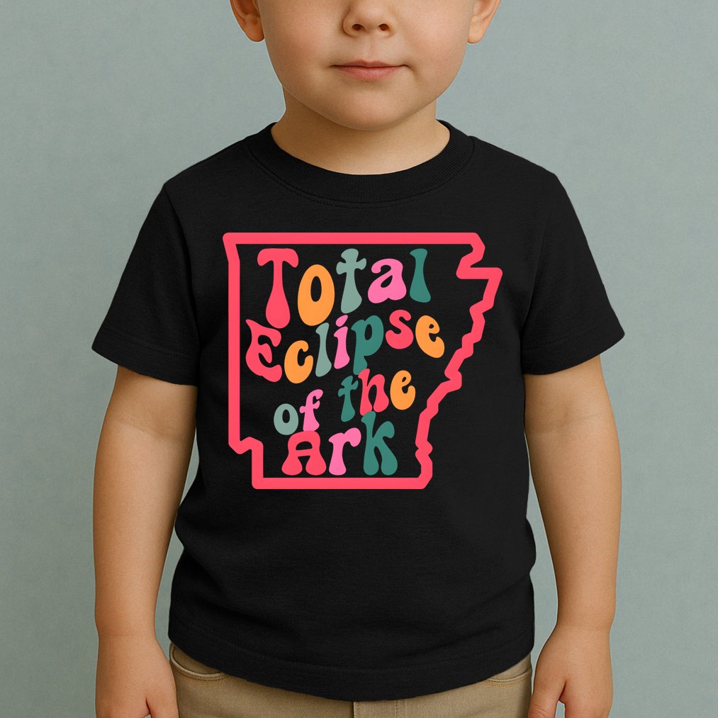 Solar Eclipse Arkansas Map Toddler T-Shirt