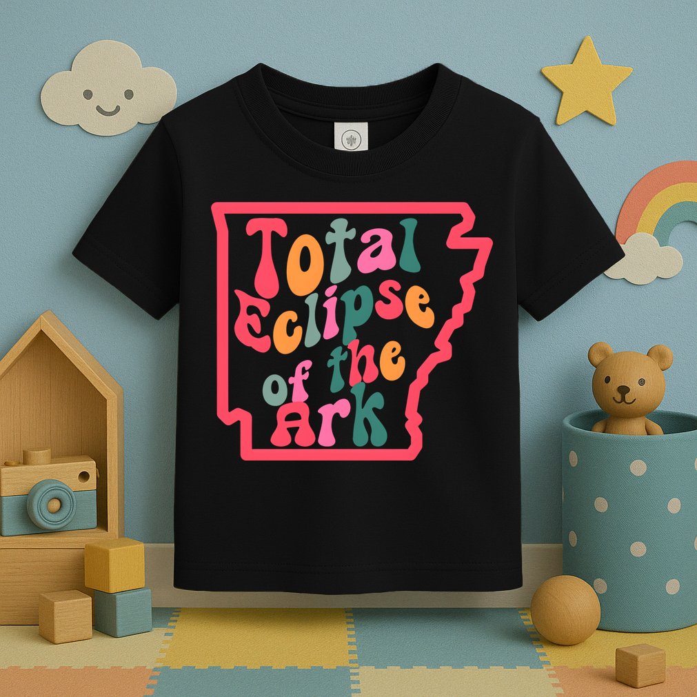 Solar Eclipse Arkansas Map Toddler T-Shirt