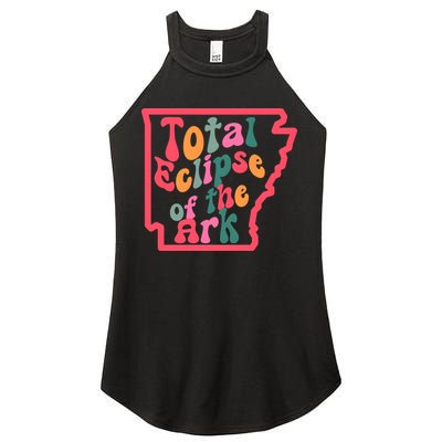 Solar Eclipse Arkansas Map Women's Perfect Tri Rocker Tank