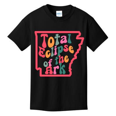 Solar Eclipse Arkansas Map Kids T-Shirt