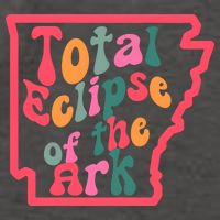 Solar Eclipse Arkansas Map Vector Backpack