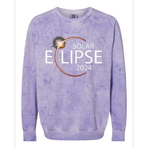 Solar Eclipse April 8 2024 Eclipse Party 2024 Souvenir Colorblast Crewneck Sweatshirt