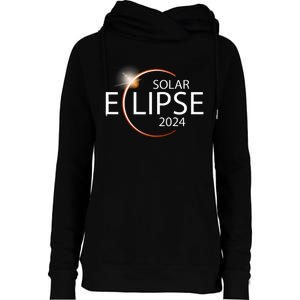 Solar Eclipse April 8 2024 Eclipse Party 2024 Souvenir Womens Funnel Neck Pullover Hood