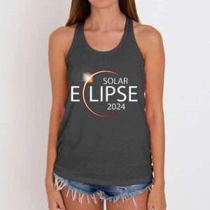 Solar Eclipse April 8 2024 Eclipse Party 2024 Souvenir Women's Knotted Racerback Tank