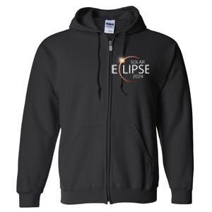 Solar Eclipse April 8 2024 Eclipse Party 2024 Souvenir Full Zip Hoodie