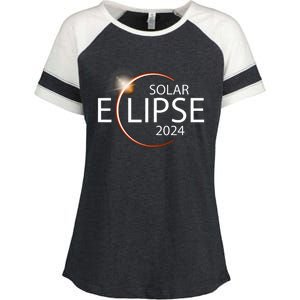 Solar Eclipse April 8 2024 Eclipse Party 2024 Souvenir Enza Ladies Jersey Colorblock Tee