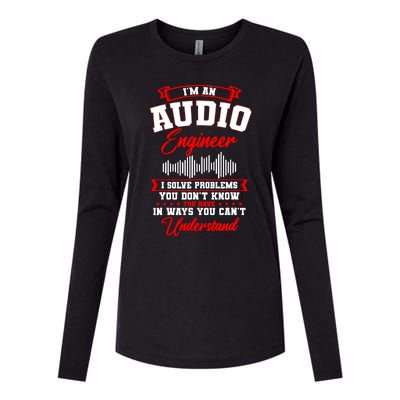 Sound Engineer Audio Recording Editor Womens Cotton Relaxed Long Sleeve T-Shirt