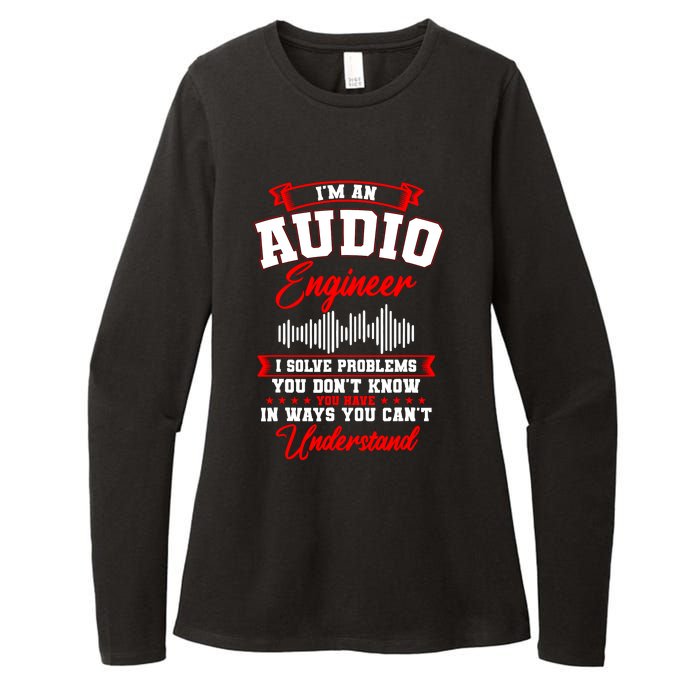 Sound Engineer Audio Recording Editor Womens CVC Long Sleeve Shirt