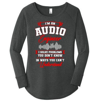 Sound Engineer Audio Recording Editor Women's Perfect Tri Tunic Long Sleeve Shirt