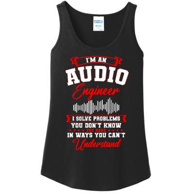 Sound Engineer Audio Recording Editor Ladies Essential Tank