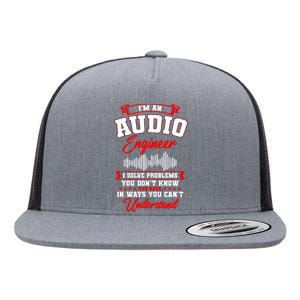 Sound Engineer Audio Recording Editor Flat Bill Trucker Hat