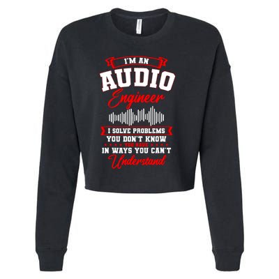 Sound Engineer Audio Recording Editor Cropped Pullover Crew