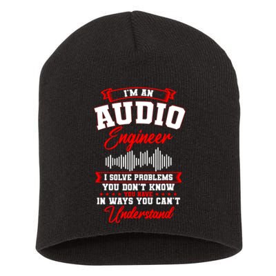 Sound Engineer Audio Recording Editor Short Acrylic Beanie