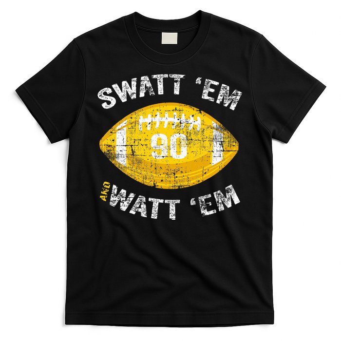 Swatt ‘Em And Watt ‘Em Football Vintage T-Shirt