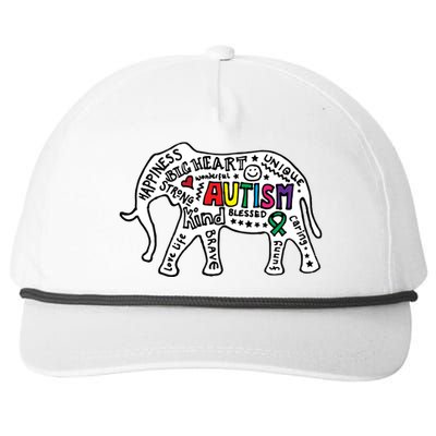 Strang Elephant Autism Awareness Snapback Five-Panel Rope Hat