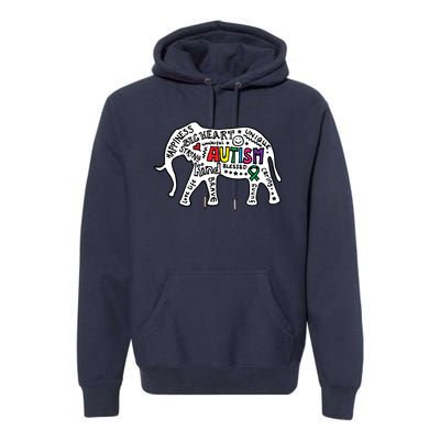 Strang Elephant Autism Awareness Premium Hoodie