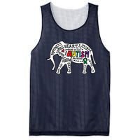 Strang Elephant Autism Awareness Mesh Reversible Basketball Jersey Tank