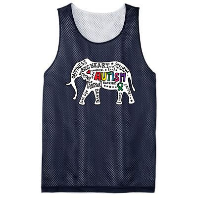 Strang Elephant Autism Awareness Mesh Reversible Basketball Jersey Tank