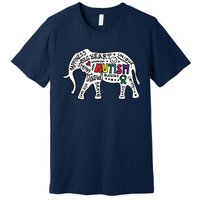 Strang Elephant Autism Awareness Premium T-Shirt