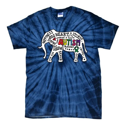 Strang Elephant Autism Awareness Tie-Dye T-Shirt