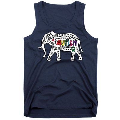 Strang Elephant Autism Awareness Tank Top