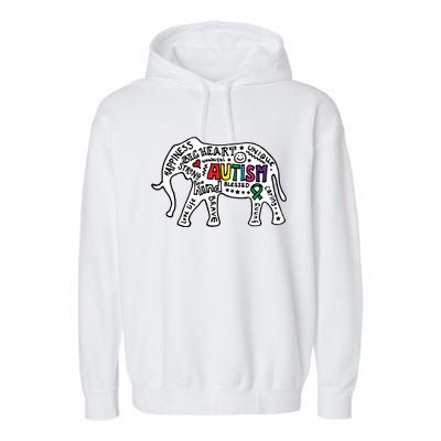 Strang Elephant Autism Awareness Garment-Dyed Fleece Hoodie