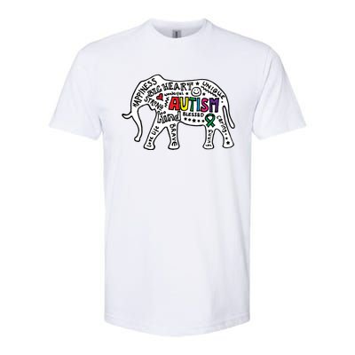 Strang Elephant Autism Awareness Softstyle CVC T-Shirt