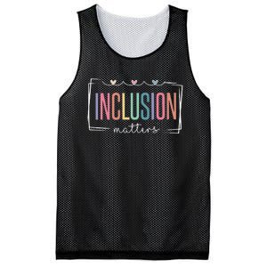 Special Education Autism Awareness Teacher Inclusion Matters Mesh Reversible Basketball Jersey Tank