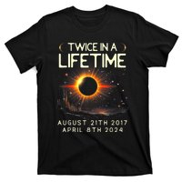 Solar Eclipse Astronomy Twice In Lifetime 2024 Solar Eclipse T-Shirt