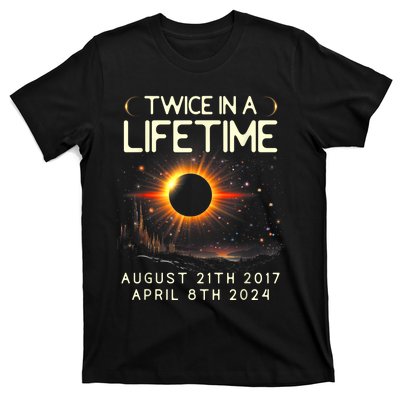 Solar Eclipse Astronomy Twice In Lifetime 2024 Solar Eclipse T-Shirt