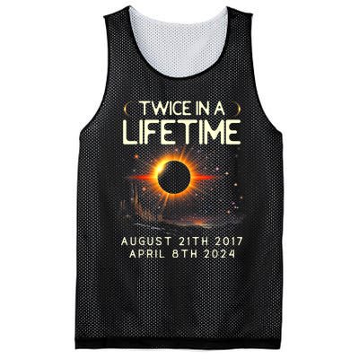 Solar Eclipse Astronomy Twice In Lifetime 2024 Solar Eclipse Mesh Reversible Basketball Jersey Tank