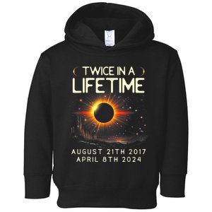 Solar Eclipse Astronomy Twice In Lifetime 2024 Solar Eclipse Toddler Hoodie