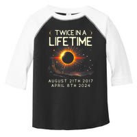 Solar Eclipse Astronomy Twice In Lifetime 2024 Solar Eclipse Toddler Fine Jersey T-Shirt