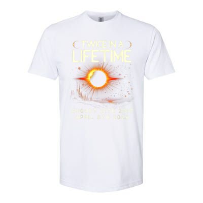 Solar Eclipse Astronomy Twice In Lifetime 2024 Solar Eclipse Softstyle CVC T-Shirt