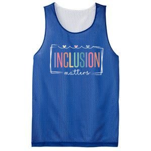 Special Education Autism Awareness Teacher Inclusion Matters Cute Gift Mesh Reversible Basketball Jersey Tank