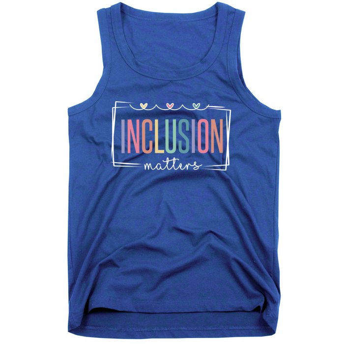 Special Education Autism Awareness Teacher Inclusion Matters Cute Gift Tank Top