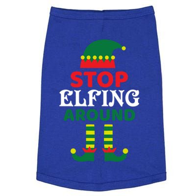 Stop Elfing Around Gift Doggie Tank