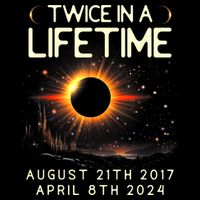 Solar Eclipse Astronomy Twice In Lifetime 2024 Solar Eclipse Drawstring Bag