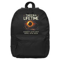 Solar Eclipse Astronomy Twice In Lifetime 2024 Solar Eclipse 16 in Basic Backpack