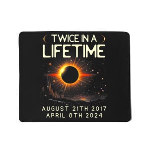 Solar Eclipse Astronomy Twice In Lifetime 2024 Solar Eclipse Mousepad