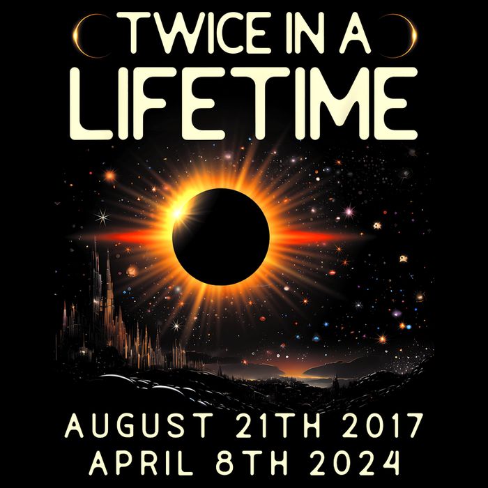 Solar Eclipse Astronomy Twice In Lifetime 2024 Solar Eclipse Mousepad