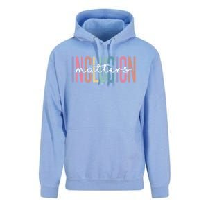 Special Education Autism Awareness Teacher Inclusion Matters Gift Unisex Surf Hoodie