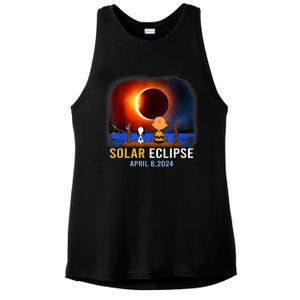 Solar Eclipse April 8 2024 Totality April 8 Ladies PosiCharge Tri-Blend Wicking Tank