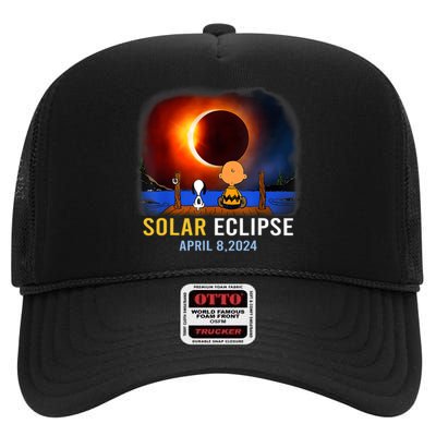 Solar Eclipse April 8 2024 Totality April 8 High Crown Mesh Back Trucker Hat