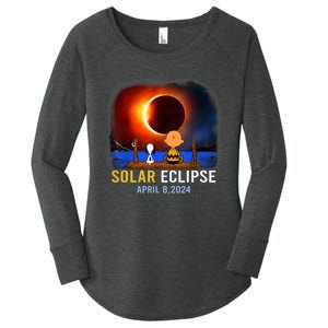 Solar Eclipse April 8 2024 Totality April 8 Women's Perfect Tri Tunic Long Sleeve Shirt