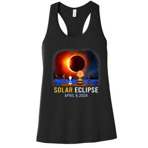 Solar Eclipse April 8 2024 Totality April 8 Women's Racerback Tank