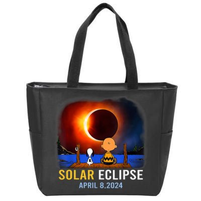 Solar Eclipse April 8 2024 Totality April 8 Zip Tote Bag