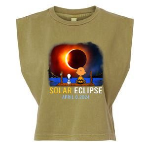 Solar Eclipse April 8 2024 Totality April 8 Garment-Dyed Women's Muscle Tee